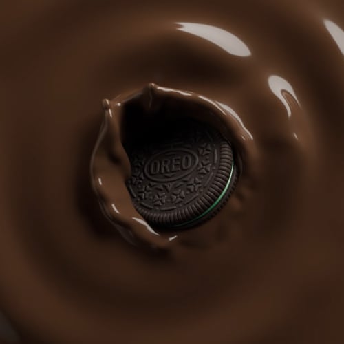 OREO Fudge Covered Mint Cookies Perspective: bottom