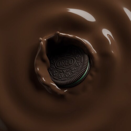 OREO Fudge Covered Mint Cookies Perspective: bottom