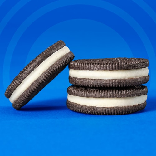 OREO Double Stuf Chocolate Sandwich Cookies Perspective: bottom