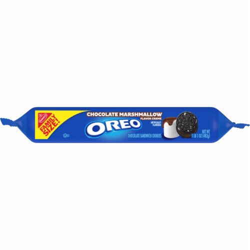 Oreo Chocolate Marshmallow Flavor Creme Chocolate Sandwich Cookies Perspective: bottom