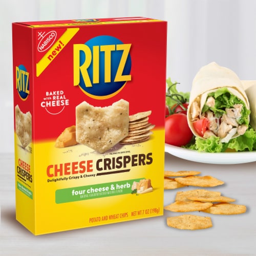 Ritz Cheese Crispers Four Cheese And Herb Chips Perspective: bottom