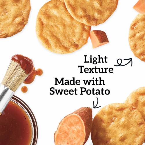 Good Thins Barbecue Rice & Sweet Potato Snacks Gluten Free Crackers Perspective: bottom