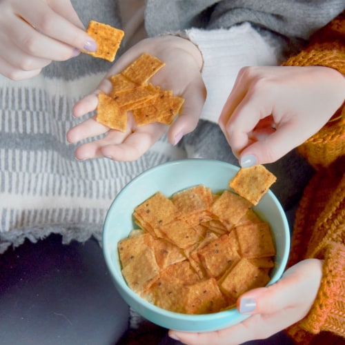 Good Thins Garden Veggie Rice Snacks Gluten Free Crackers Perspective: bottom