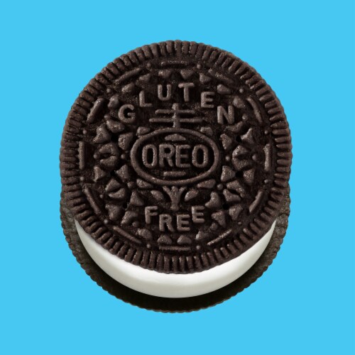 Oreo Double Stuf Gluten Free Chocolate Sandwich Cookies Perspective: bottom