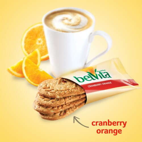 Belvita Cranberry Orange Breakfast Biscuits Perspective: bottom