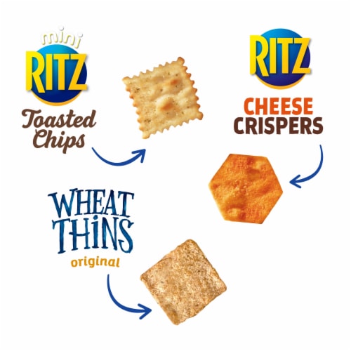 Nabisco Cracker & Chips Variety Pack Ritz & Wheat Thins Snack Packs Perspective: bottom