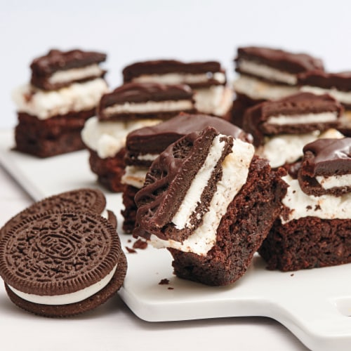 Oreo Double Stuf Gluten Free Chocolate Sandwich Cookies Perspective: bottom