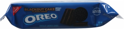 Oreo Blackout Cake Flavor Creme Cookies Perspective: bottom