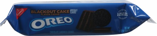 Oreo Blackout Cake Flavor Creme Cookies Perspective: bottom
