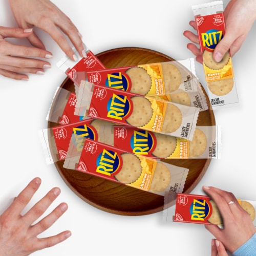 Ritz Cheese Sandwich Crackers Snack Packs Perspective: bottom