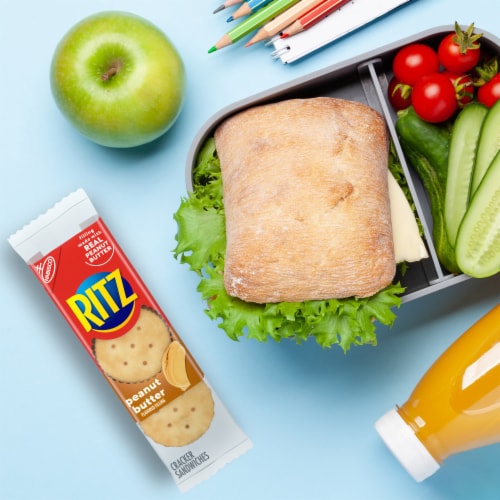 Ritz Peanut Butter Sandwich Crackers Snack Packs Perspective: bottom