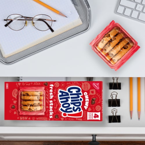 CHIPS AHOY! Fresh Stacks Chewy Chocolate Chip Cookies Perspective: bottom
