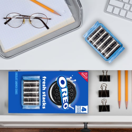 OREO Fresh Stacks Chocolate Sandwich Cookies Perspective: bottom