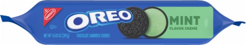 Oreo Mint Chocolate Sandwich Cookies Perspective: bottom