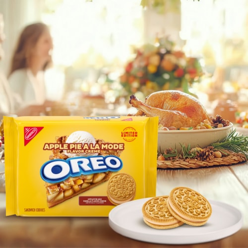 OREO Apple Pie a la Mode Sandwich Cookies Perspective: bottom