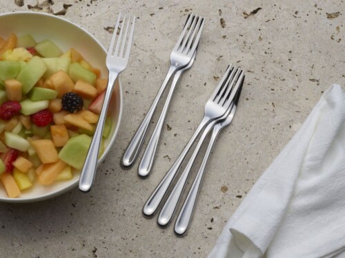 Towle Living Forged Olivia Salad Forks Perspective: bottom
