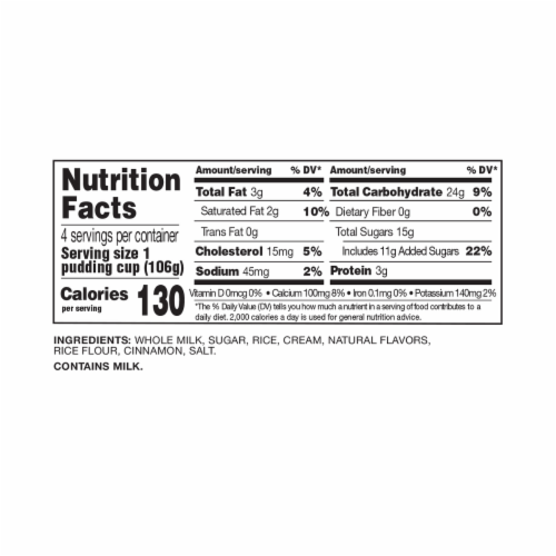 Senor Rico® Rice Pudding Cups Perspective: bottom