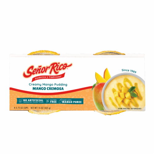 Senor Rico® Creamy Mango Pudding Cups Perspective: bottom