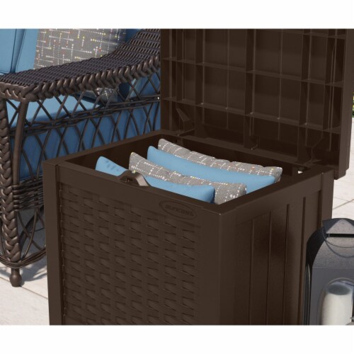 Suncast small storage seat 2025
