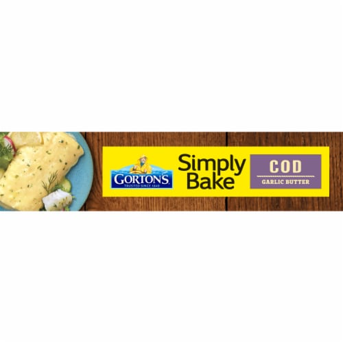 Gorton's® Simply Bake Garlic Butter Cod Perspective: bottom