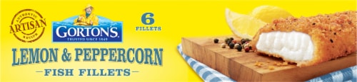 Gorton's® Lemon & Cracked Peppercorn Breaded Fish Fillets Perspective: bottom