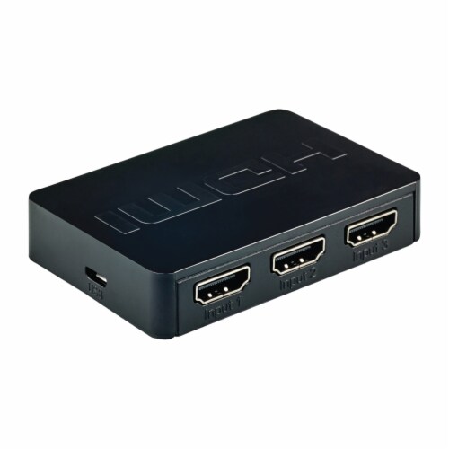 RCA 1 HDMI Port to 3 HDMI Port Switcher Adapter DHSWITCHE Perspective: bottom