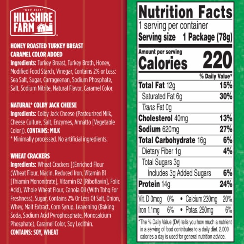 Hillshire Farm Snack Kits - Honey Turkey & Colby Jack Perspective: bottom