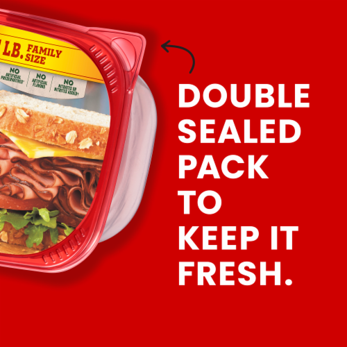 Hillshire Farm Ultra Thin Sliced Black Forest Ham Sandwich Meat Perspective: bottom