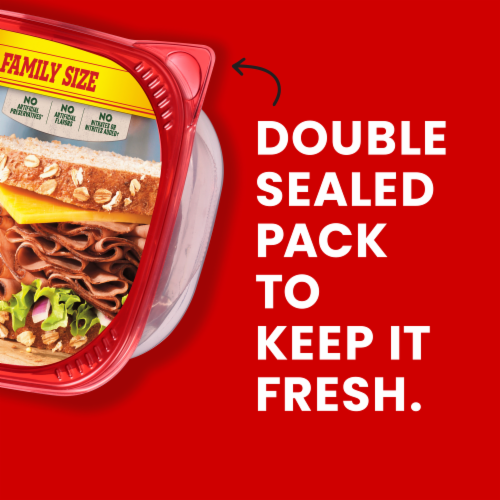 Hillshire Farm® Ultra Thin Roast Beef Deli Lunch Meat Perspective: bottom
