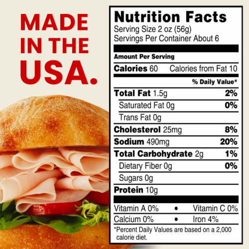 Hillshire Farm Ultra Thin Sliced Oven Roasted Turkey Breast Sandwich Meat Perspective: bottom