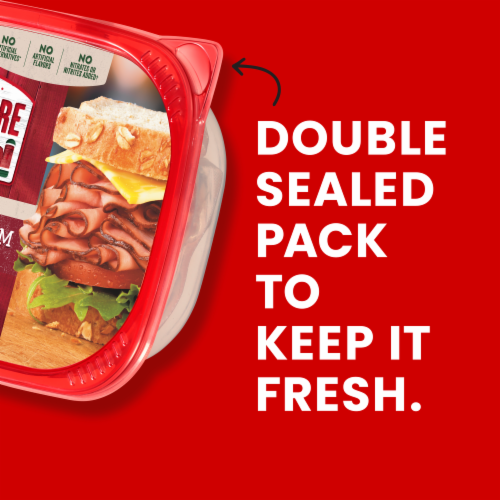 Hillshire Farm Ultra Thin Sliced Black Forest Ham Deli Lunch Meat Perspective: bottom