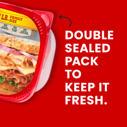 Hillshire Farm® Ultra Thin Sliced Lunchmeat Oven Roasted Turkey Breast & Honey Ham Perspective: bottom