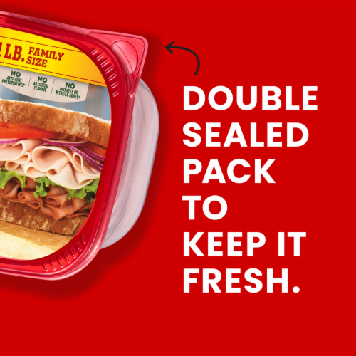 Hillshire Farm® Ultra Thin Sliced Deli Lunch Meat Honey Roasted Turkey Breast and Smoked Ham Perspective: bottom