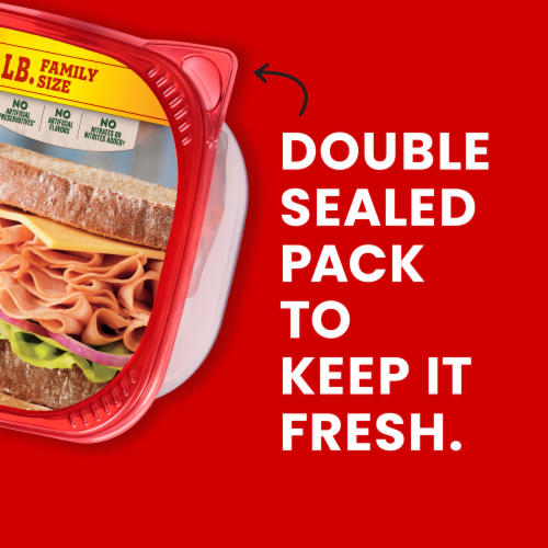 Hillshire Farm Ultra Thin Sliced Smoked Ham Sandwich Meat Perspective: bottom