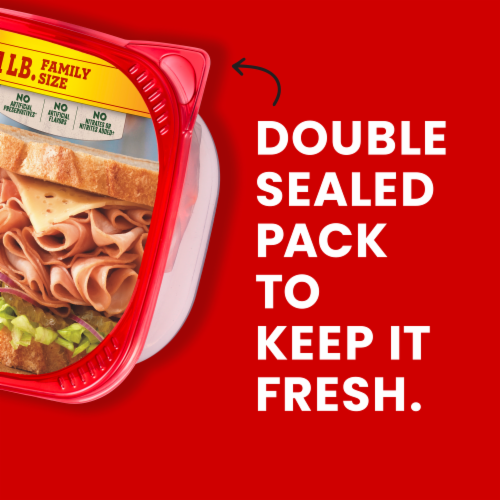 Hillshire Farm Ultra Thin Sliced Honey Ham Sandwich Meat Perspective: bottom