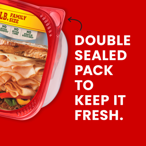 Hillshire Farm Ultra Thin Sliced Honey Roasted Turkey Breast Sandwich Meat Perspective: bottom