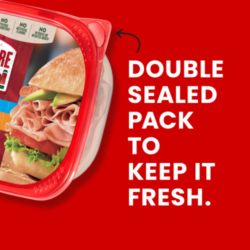 Hillshire Farm Ultra Thin Sliced Lower Sodium Honey Ham Sandwich Meat Perspective: bottom