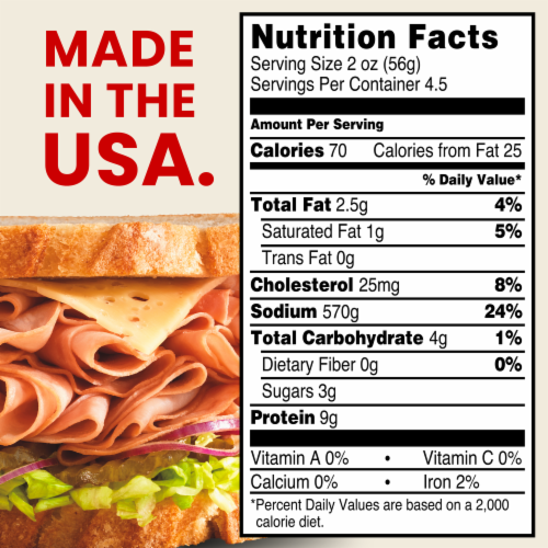 Hillshire Farm® Ultra Thin Sliced Honey Ham Deli Meat Perspective: bottom