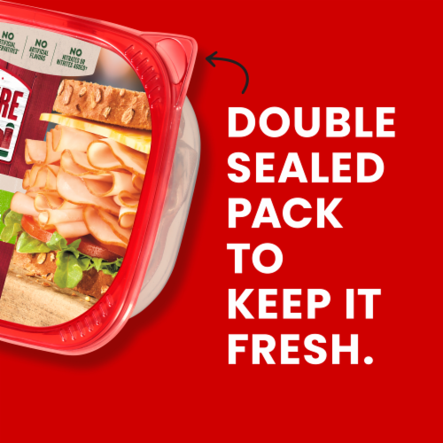Hillshire Farm Ultra Thin Sliced Oven Roasted Turkey Breast Sandwich Meat Perspective: bottom