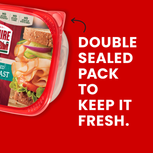 Hillshire Farm Ultra Thin Sliced Mesquite Smoked Turkey Breast Sandwich Meat Perspective: bottom