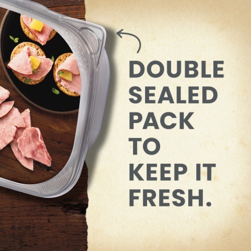 Hillshire Farm Premium Carved Slow Roasted Seasoned Ham Sandwich Meat Perspective: bottom