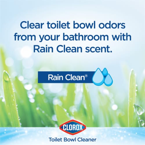 Clorox Rain Clean Bleach Toilet Bowl Cleaner Perspective: bottom