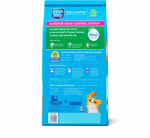 Fresh Step Non-Clumping Premium with Febreze Freshness Scented Cat Litter Perspective: bottom