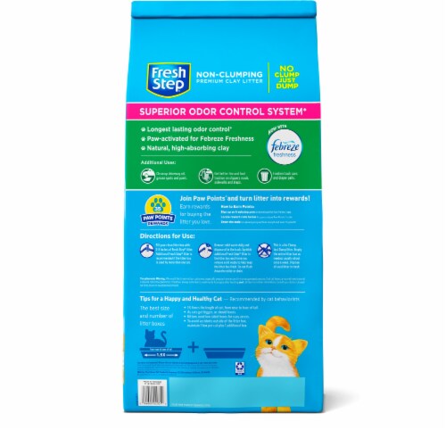 Fresh Step Non-Clumping with Febreze Freshness Scented Premium Cat Litter Perspective: bottom