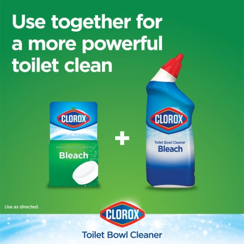 Clorox Ultra Clean Bleach Toilet Tablets Perspective: bottom