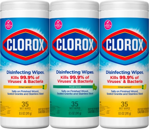 Clorox Lemon and Fresh Scent Disinfecting Wipes Value Pack Perspective: bottom