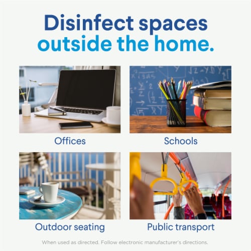 Clorox On the Go Crisp Lemon Disinfecting Wipes Perspective: bottom