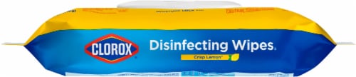 Clorox® Easy to Pull Crisp Lemon Disinfecting Wipes Perspective: bottom