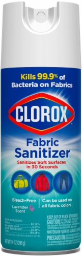 Clorox Fabric Sanitizer Lavender Scent Aerosol Spray Perspective: bottom