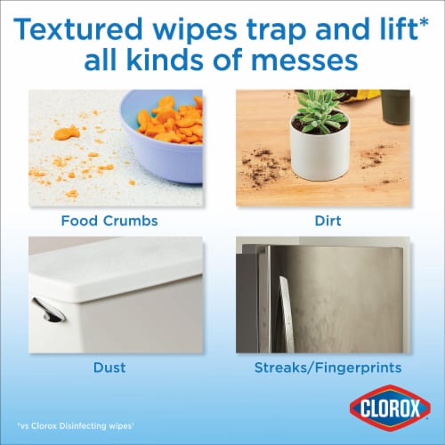 Clorox Jasmine Scent Paper Towel Wipes Perspective: bottom